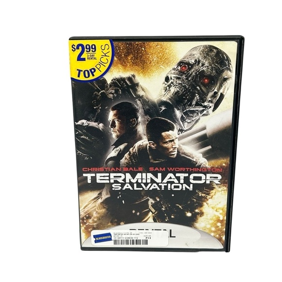 Other - Terminator Salvation DVD | Christian Bale | Blockbuster Rental Edition Action